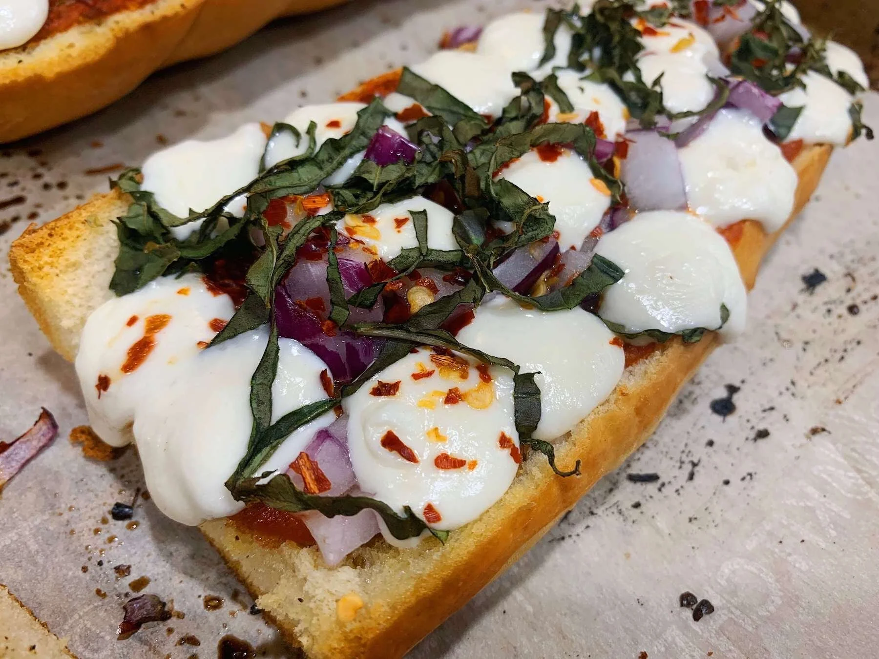 French Bread Margherita Pizzas — OKCVEGGIE Vegetarian Recipes
